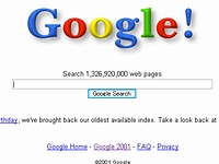 2001 Google search